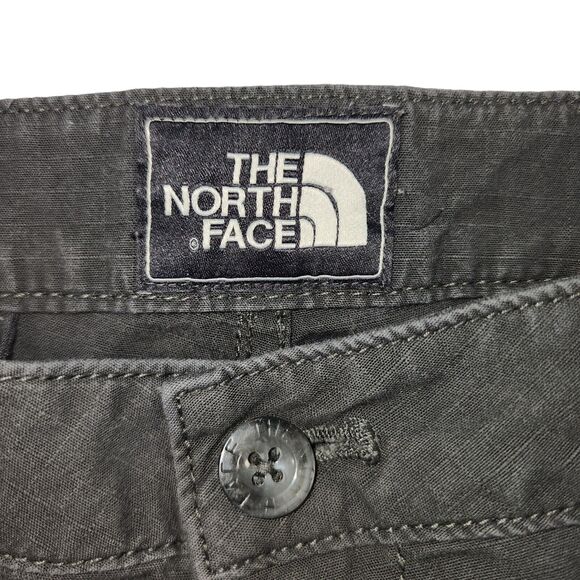 The North Face Mens Cargo Shorts Long 40x 11.5" Gray Button Down Pockets - Picture 6 of 10